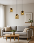 Lampa Wisząca APP1704-1PC Amber  5