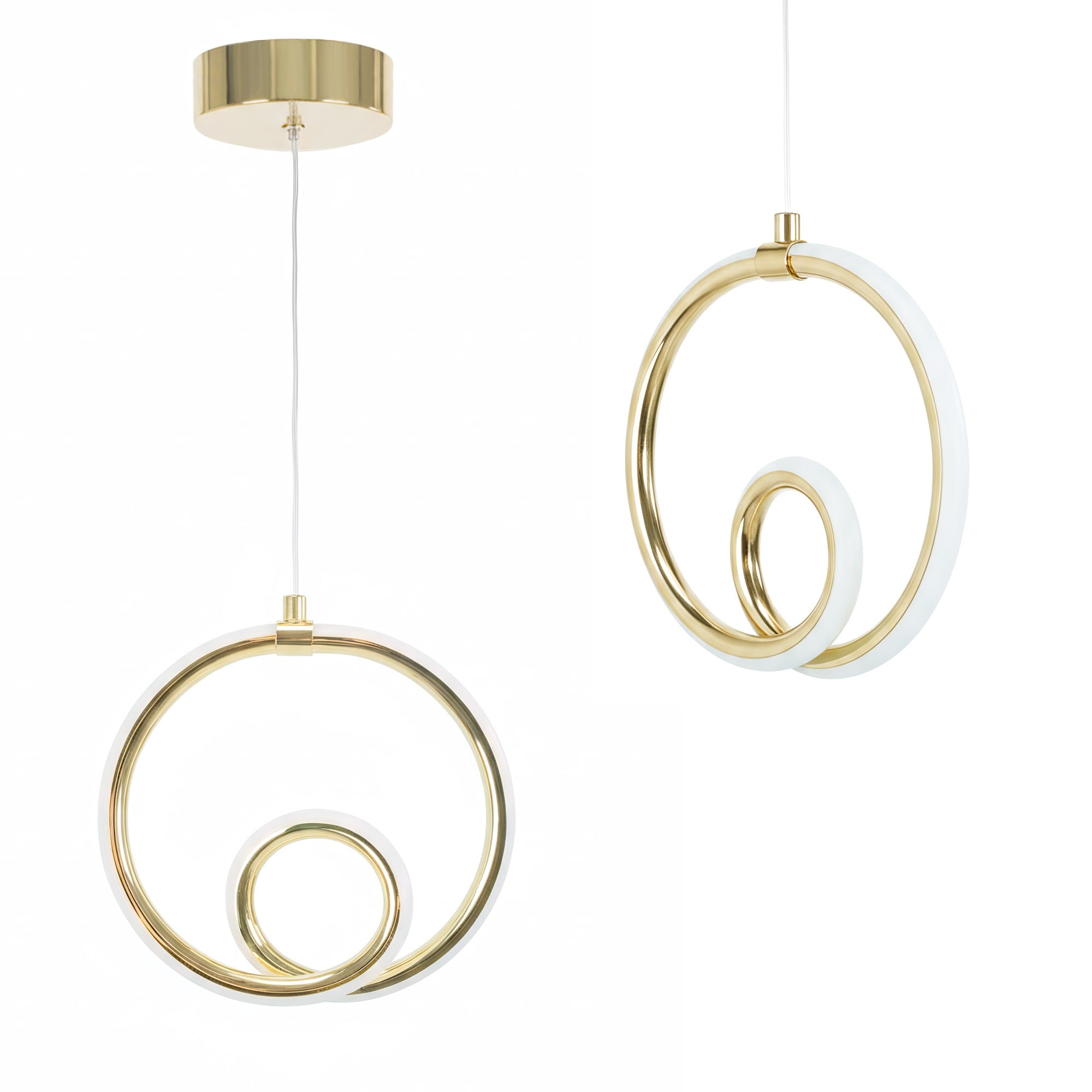 Lampa Sufitowa Wisząca Led Lhj094-1cp Złota  1
