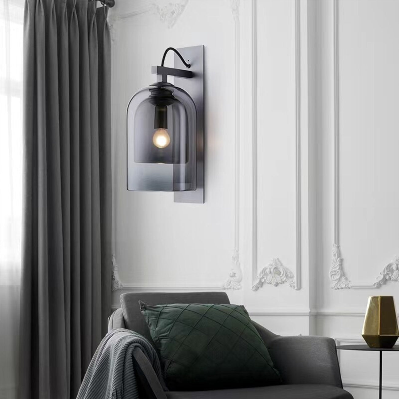LAMPA ŚCIENNA KINKIET APP1207-1W  Czarny  5