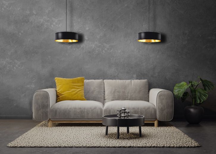 Lampa Wisząca APP1333-1CP BLACK GOLD