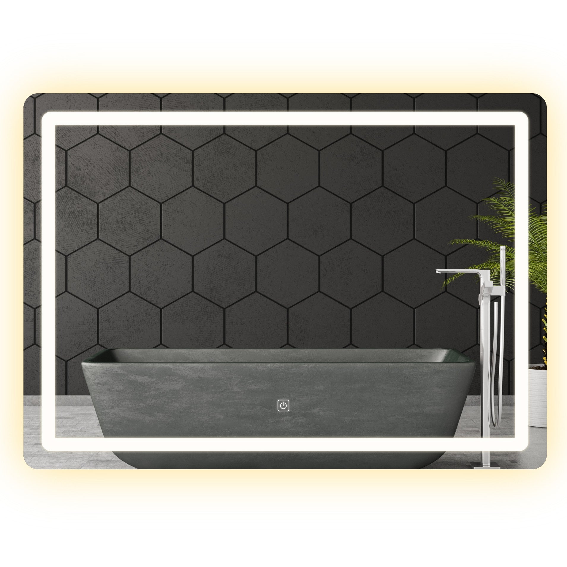 LUSTRO ŚCIENNE LED 80x60cm P10407  9