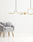 Lampa Wisząca APP1023-5CP Złota