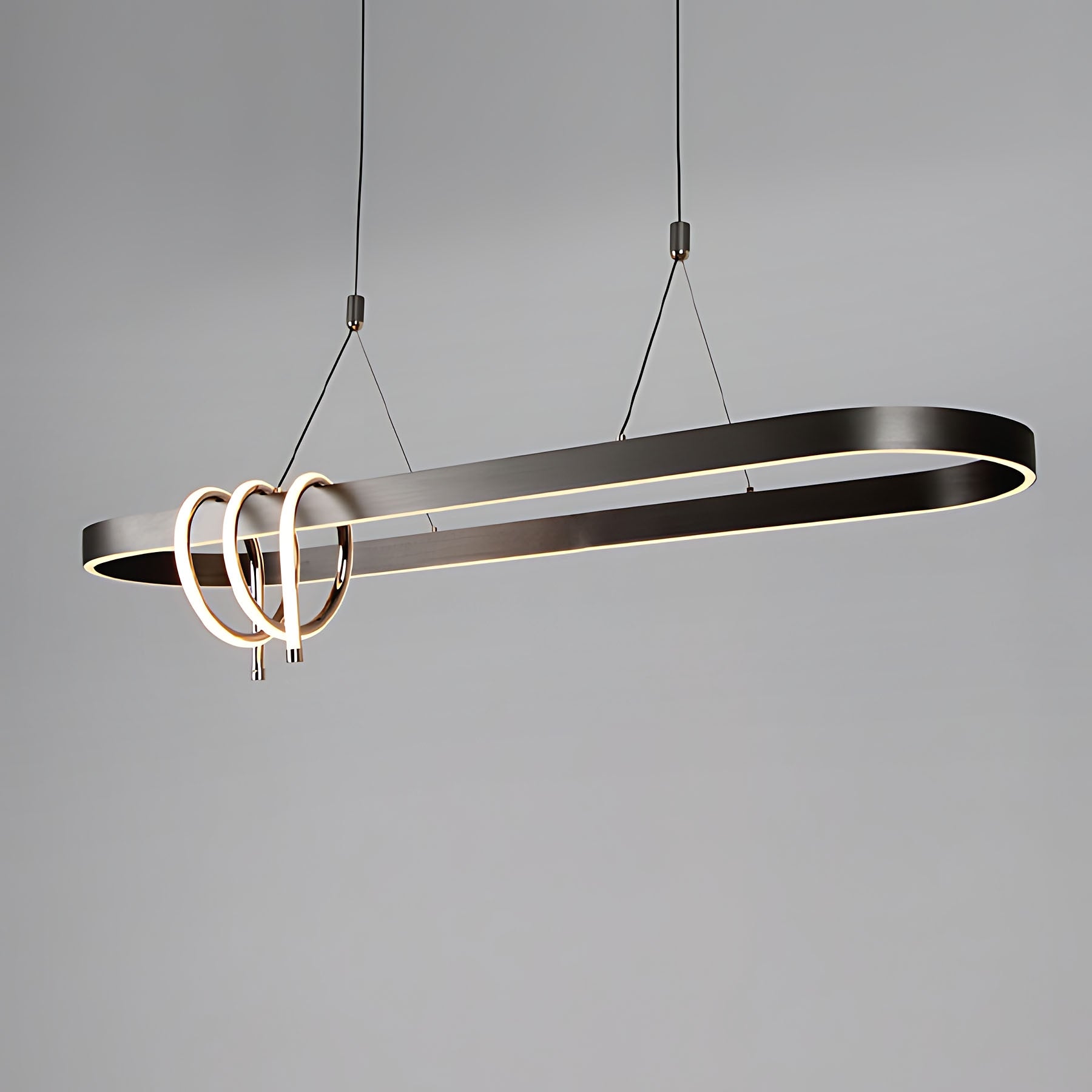 Lampa Wisząca Led Lhj040-cp 120 Cm Czarna  4