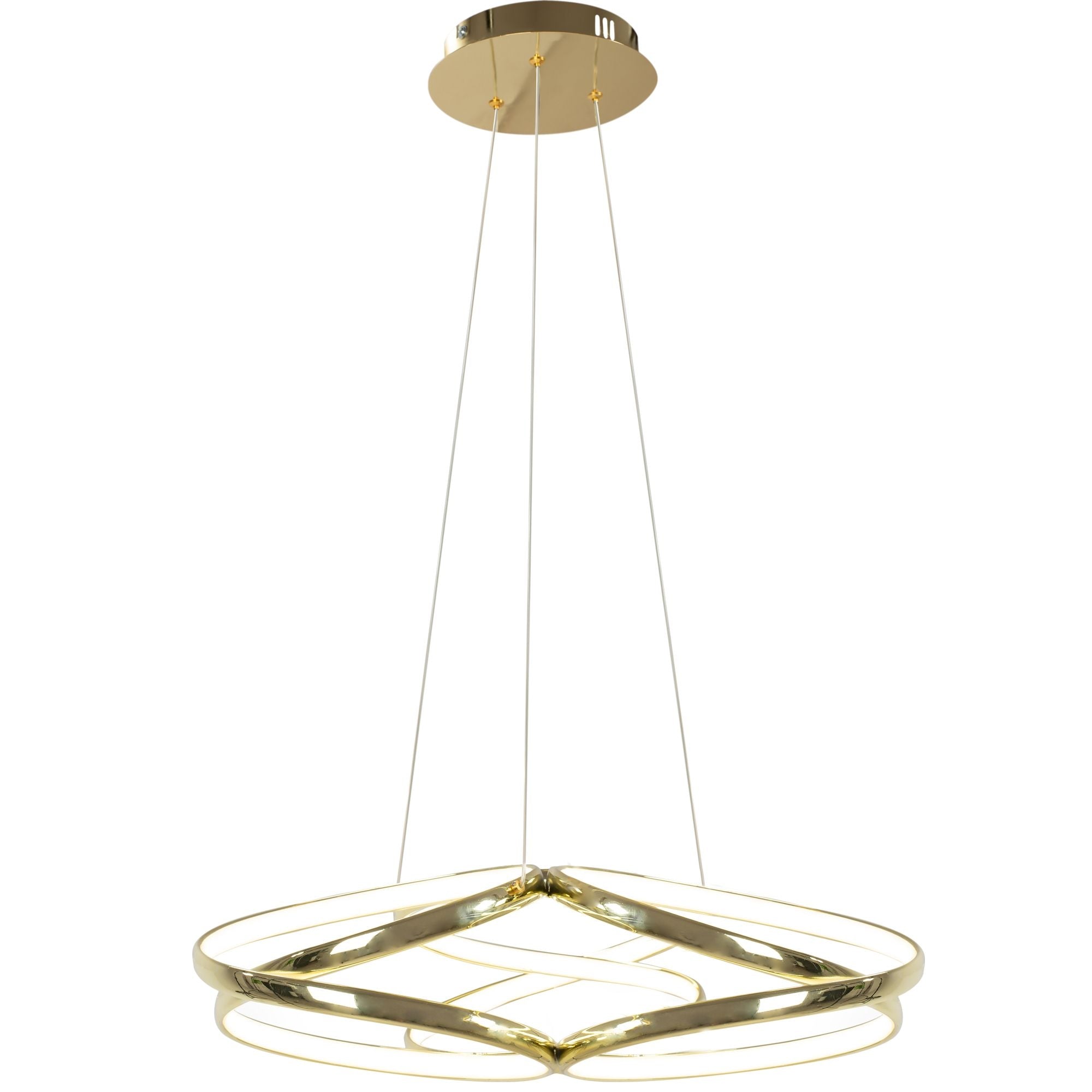 Lampa sufitowa nowoczesna LED + PILOT APP794-CP Flat  Złota  8