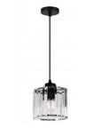 Lampa Sufitowa Kryształ APP511-1CP Czarna