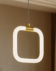 Lampa Sufitowa Wisząca Led Lhj057-cp1 Złota Szczotkowana  4