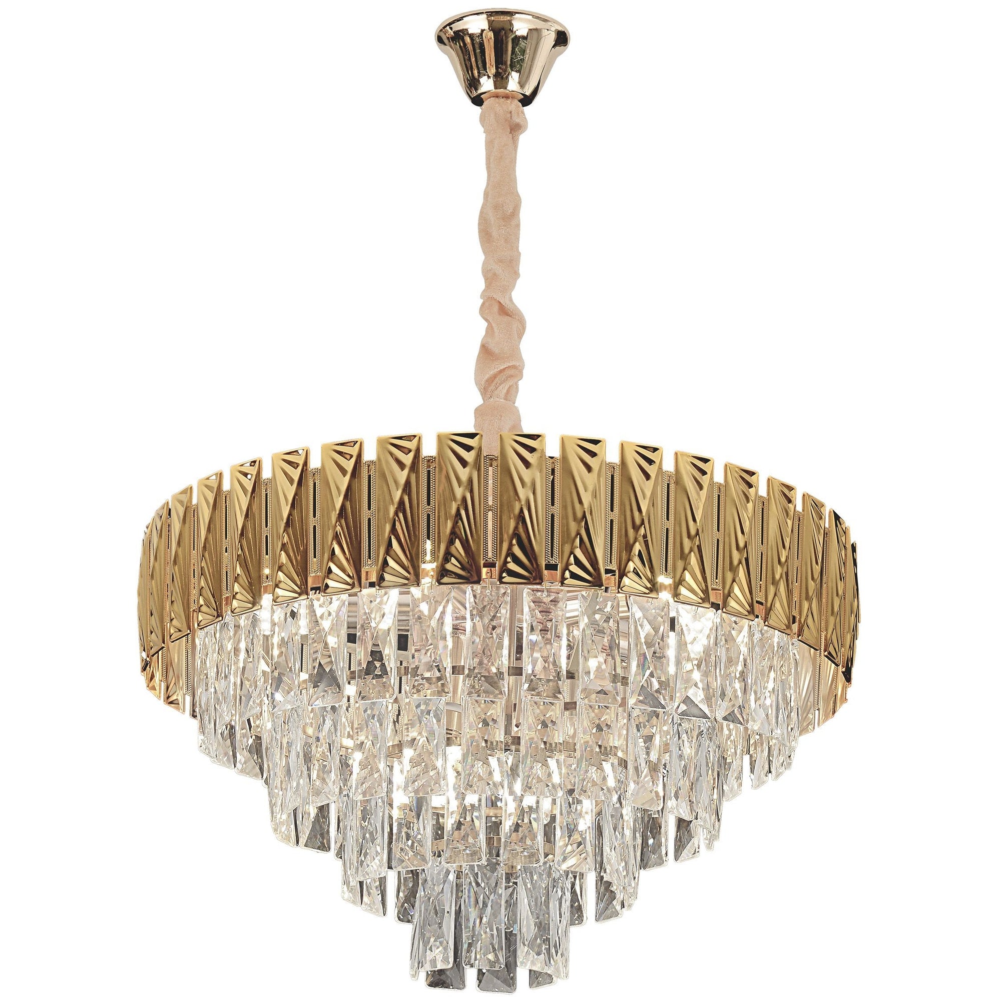 Lampa Wisząca Z Kryształami G060-cp 60cm  7