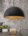 Lampa Sufitowa Wisząca Misa Metalowa 60cm APP380-1CP Czarna