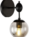 Lampa Ścienna Kinkiet Szklany APP750-1W Czarna