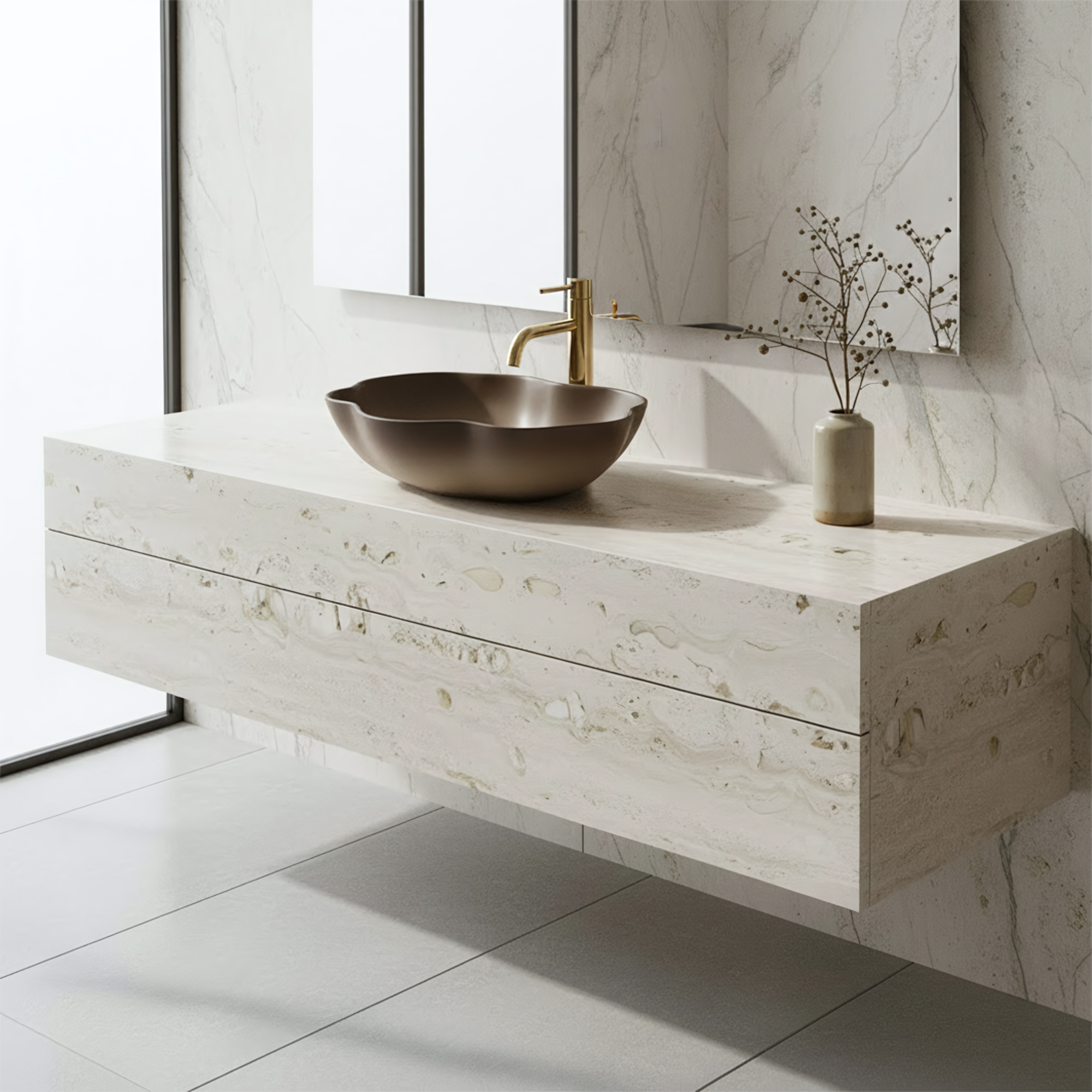 Umywalka nablatowa Rea Pearl Ombre  6