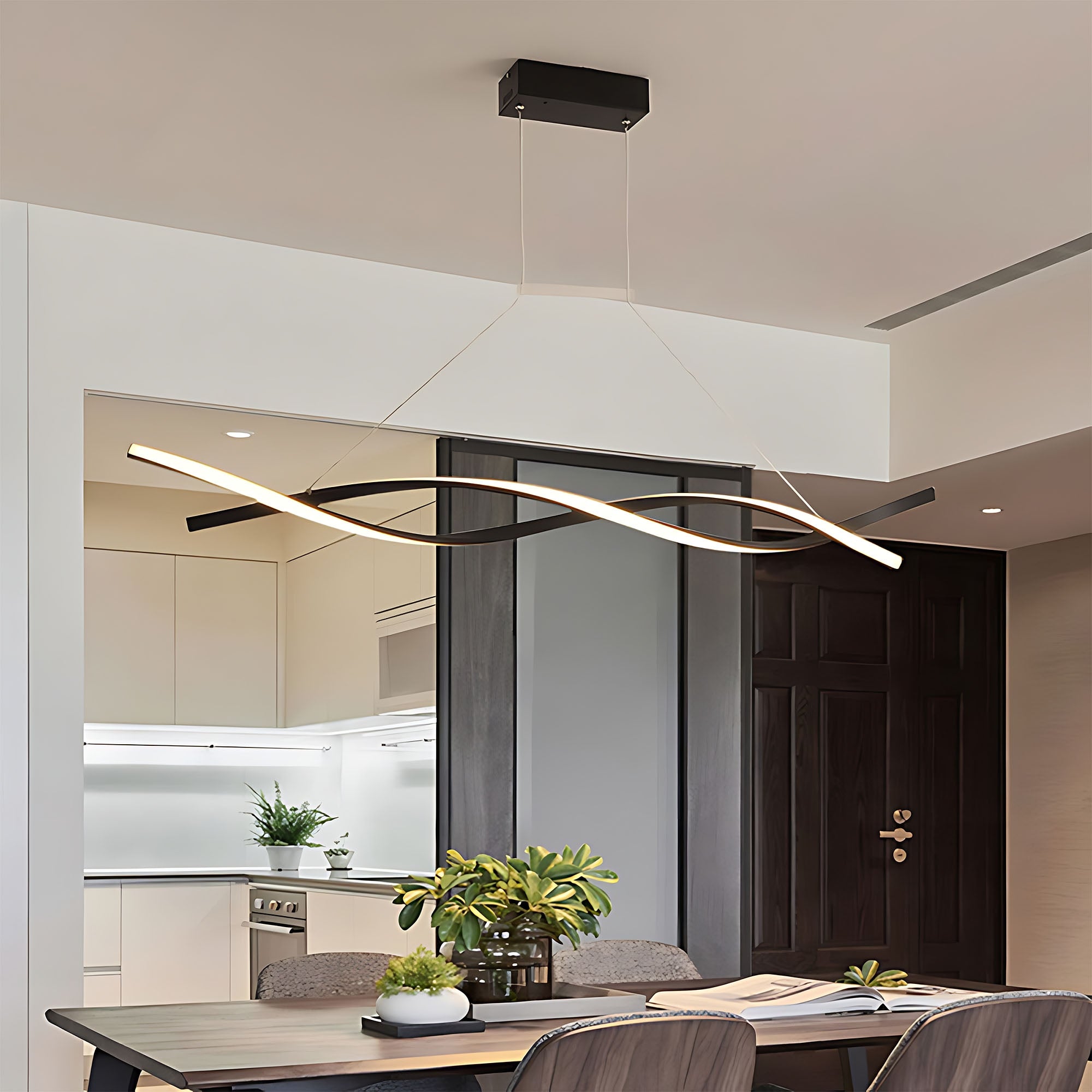 Lampa Sufitowa Wisząca Led Lhj020-cp Czarna  21