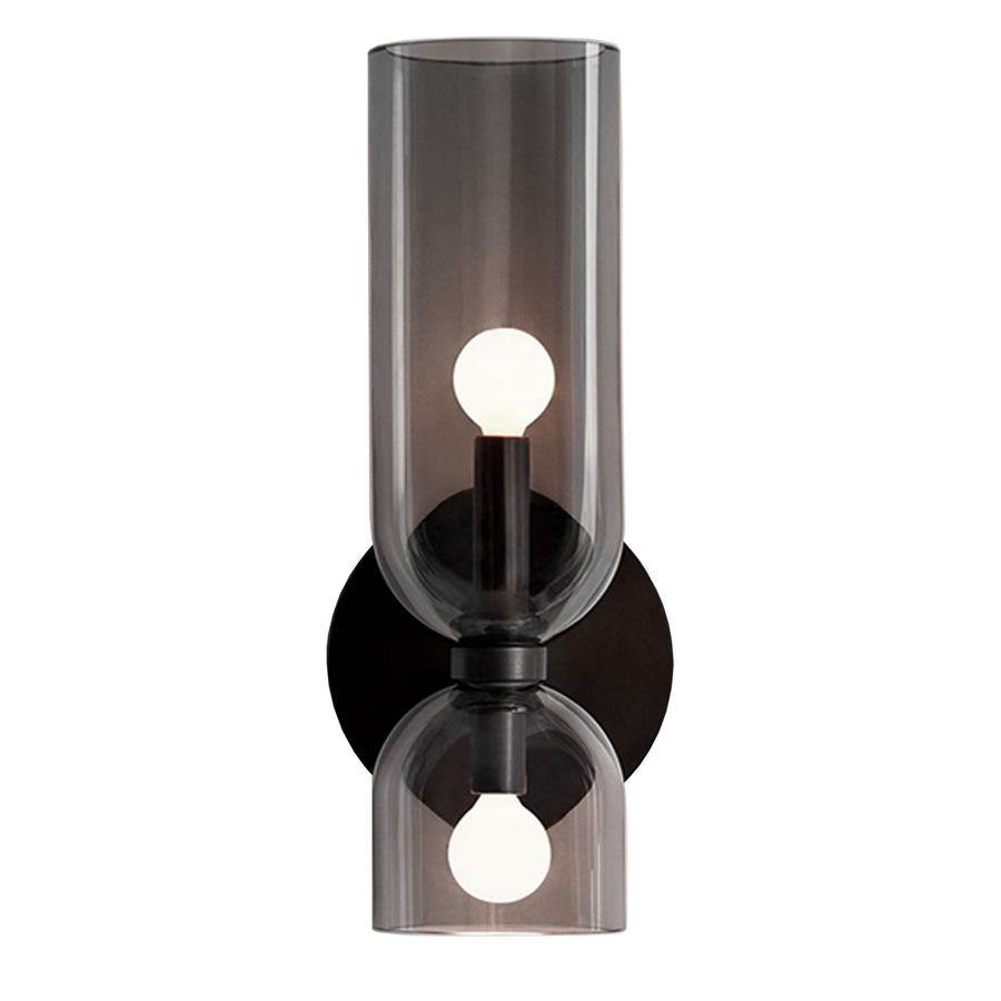 LAMPA ŚCIENNA KINKIET APP1208-2W Czarna
