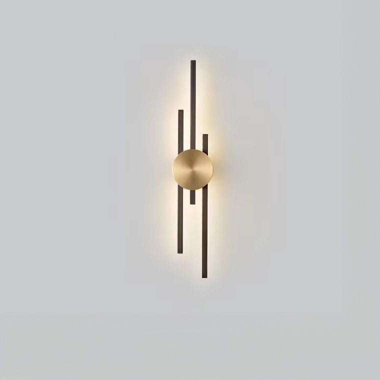LAMPA ŚCIENNA KINKIET LED APP1437-W CZARNA/ZŁOTA
