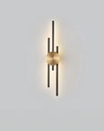 LAMPA ŚCIENNA KINKIET LED APP1437-W CZARNA/ZŁOTA