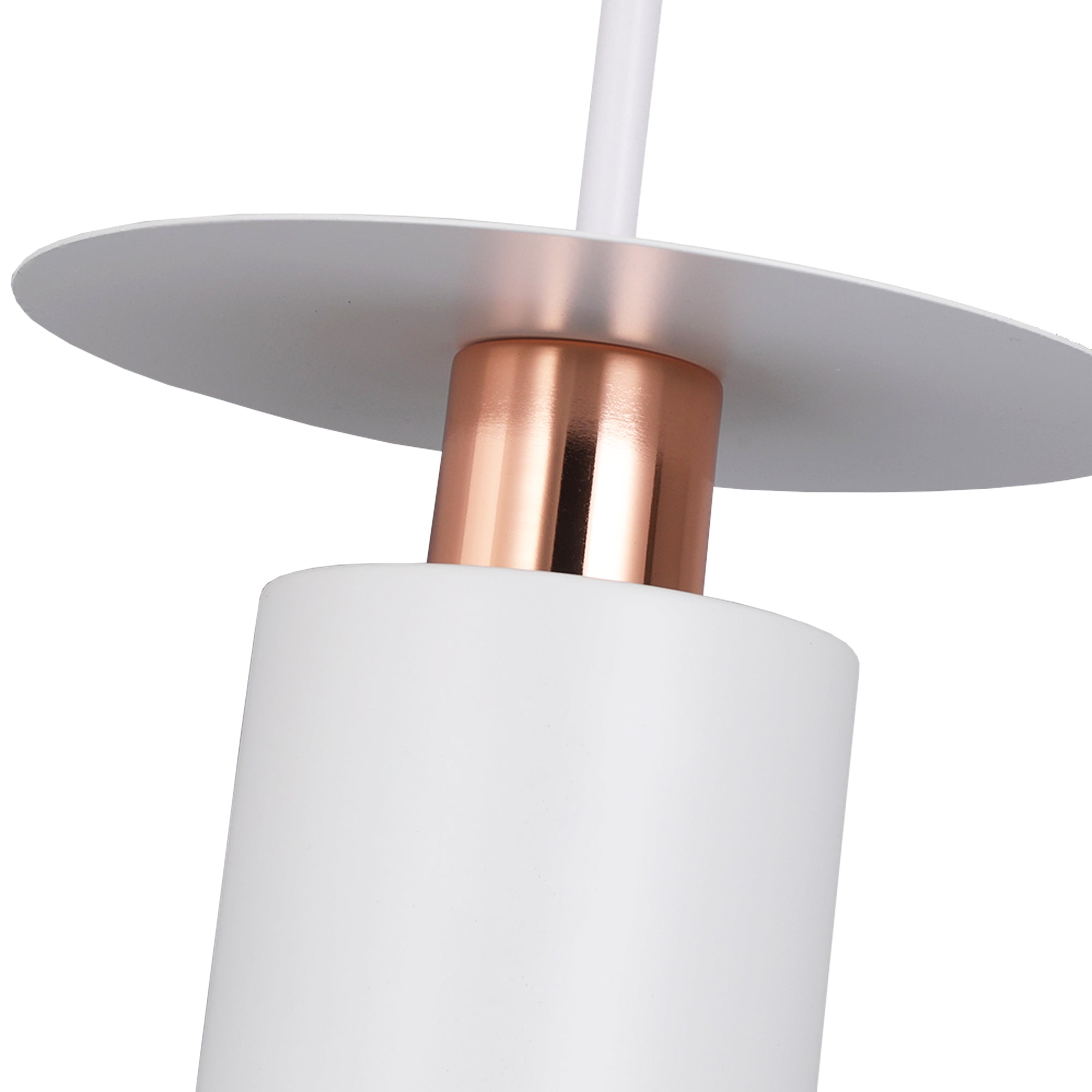 Lampa Wisząca APP1146-1CP Biało Różowe Złoto  5
