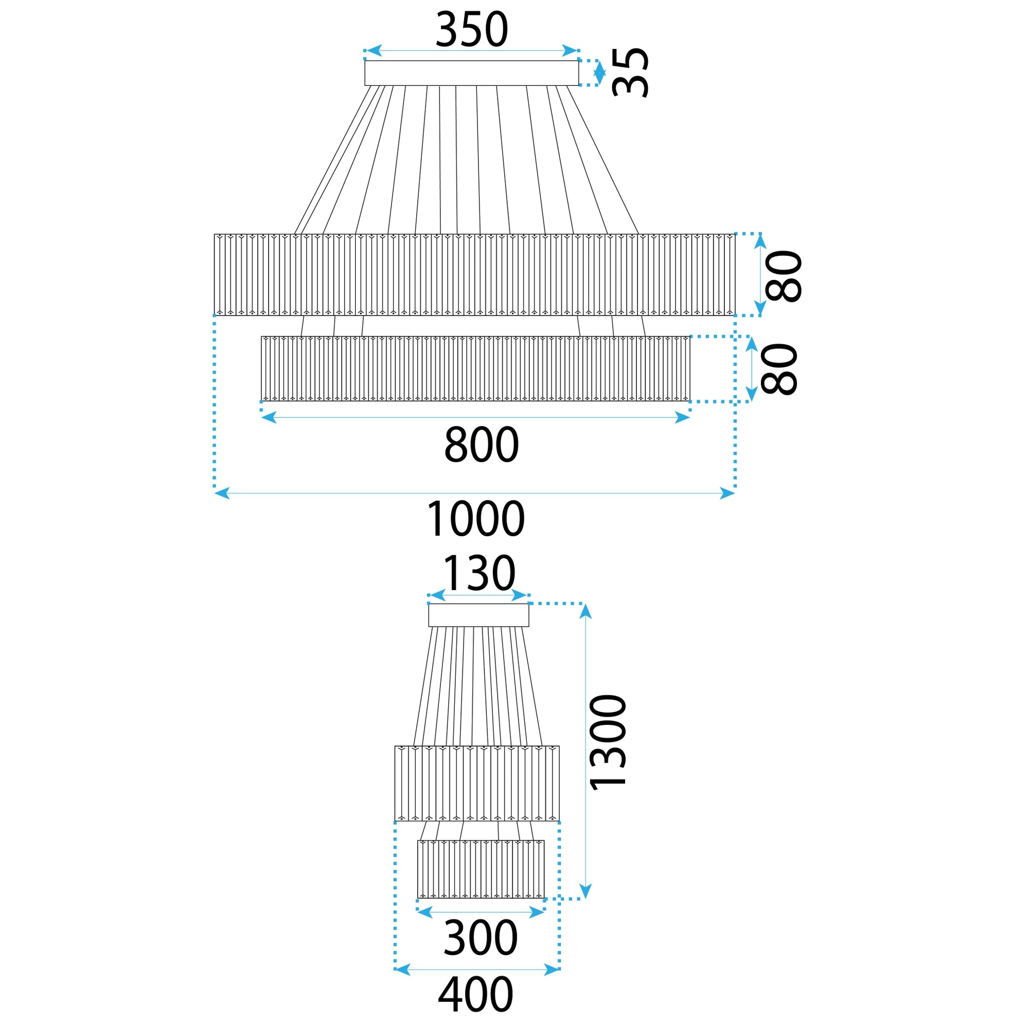 Lampa Sufitowa Wisząca Led App1546-cp2 Chrom  10