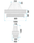 Lampa Sufitowa Wisząca Led App1546-cp2 Chrom  10