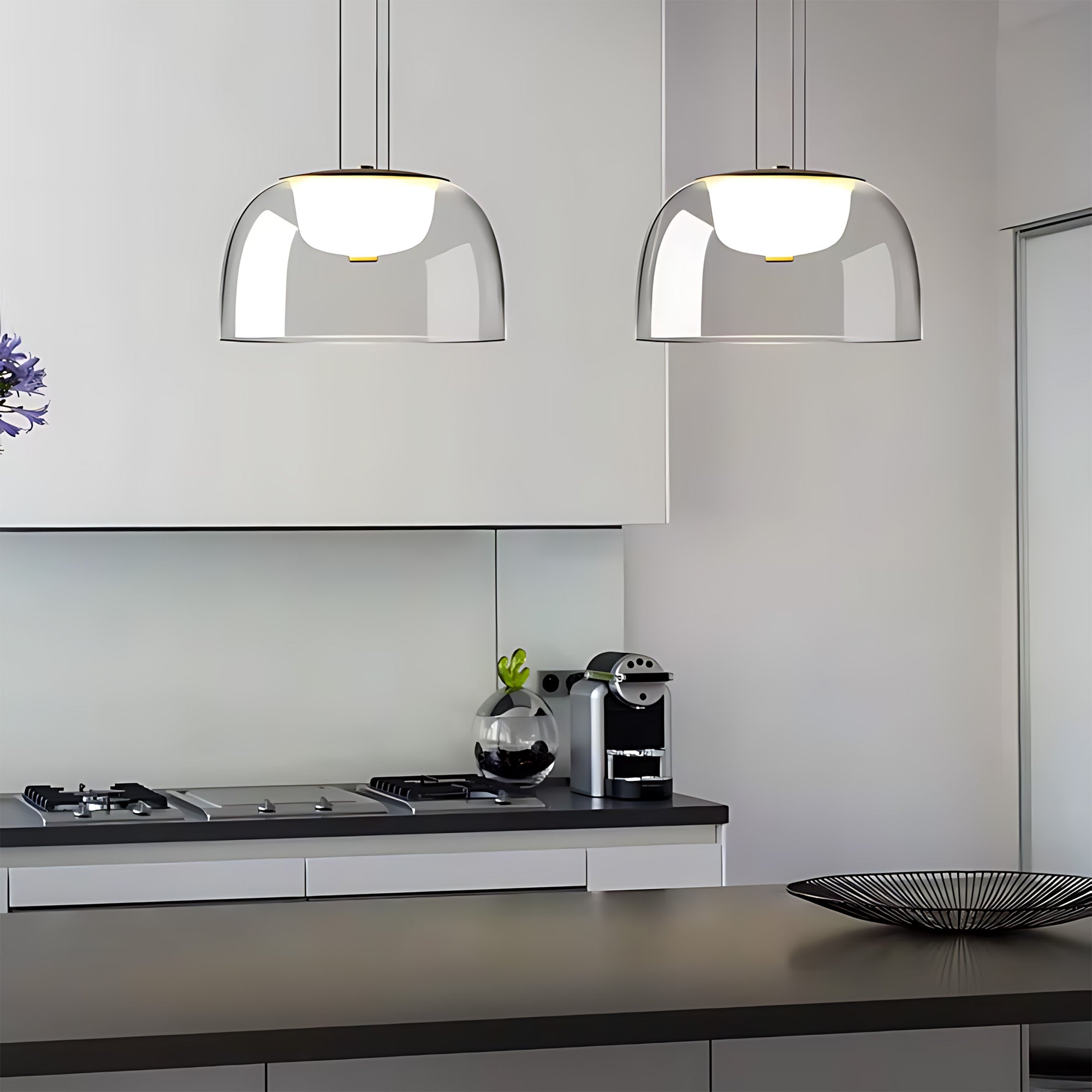 Lampa Wisząca Led APP1690-1PC B Złota  3