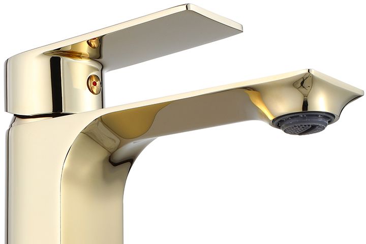 Bateria Umywalkowa REA URBAN Złota Gold Niska