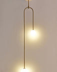 Lampa Sufitowa Wisząca Szklane Kule APP964-2CP Złota