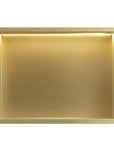 Półka Wnękowa Łazienkowa Led 30x45 Złota Szczotkowana  3