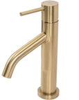 Bateria Umywalkowa REA LEVEL Szczotkowana Złota Niska Brush Gold