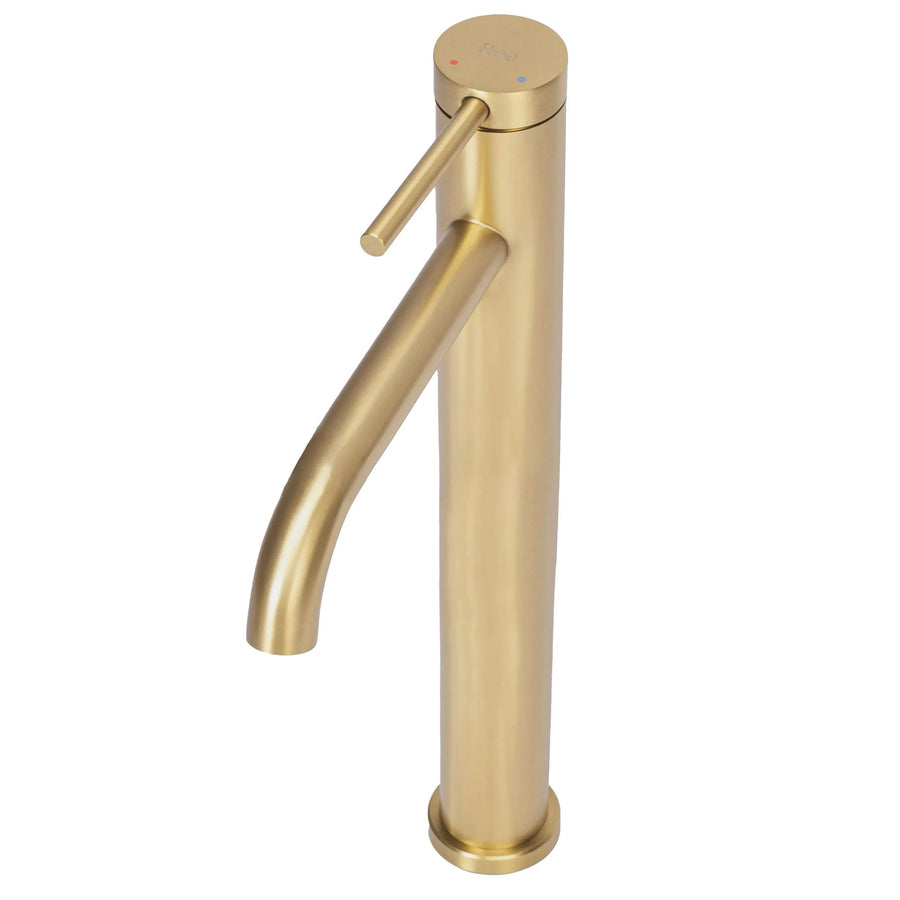 Bateria Umywalkowa REA CLIF ZŁOTA SZCZOTKOWANA GOLD BRUSH WYSOKA