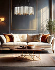 Lampa Wisząca Metalowa APP1763-8CP Chrome  8