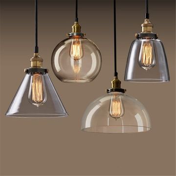Lampa sufitowa wisząca szklana Verto D