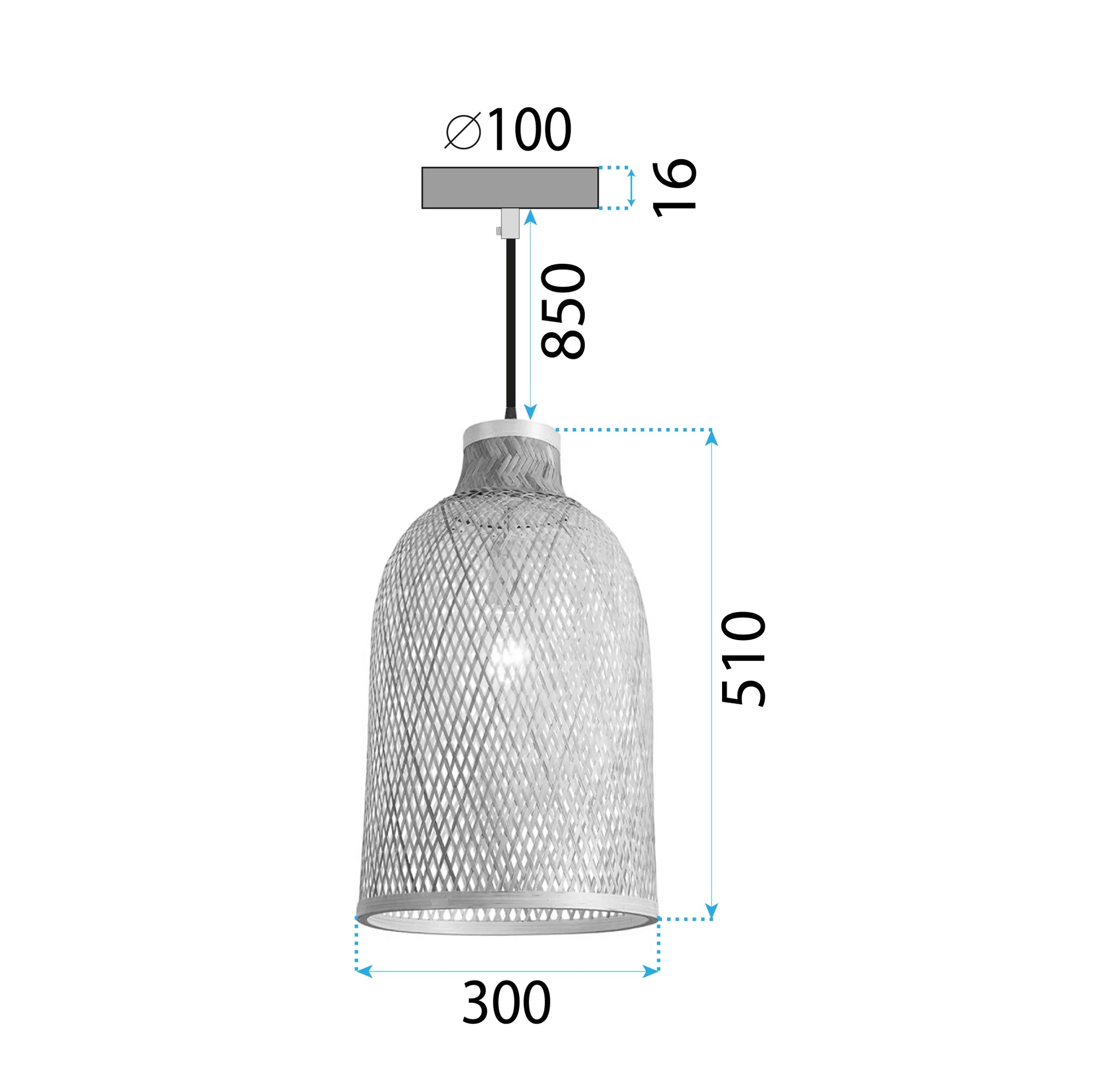 Lampa Sufitowa Wisząca Boho APP1627-1CP  6