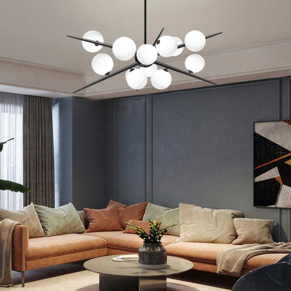 Lampa Wisząca APP999-12CP Czarna  2