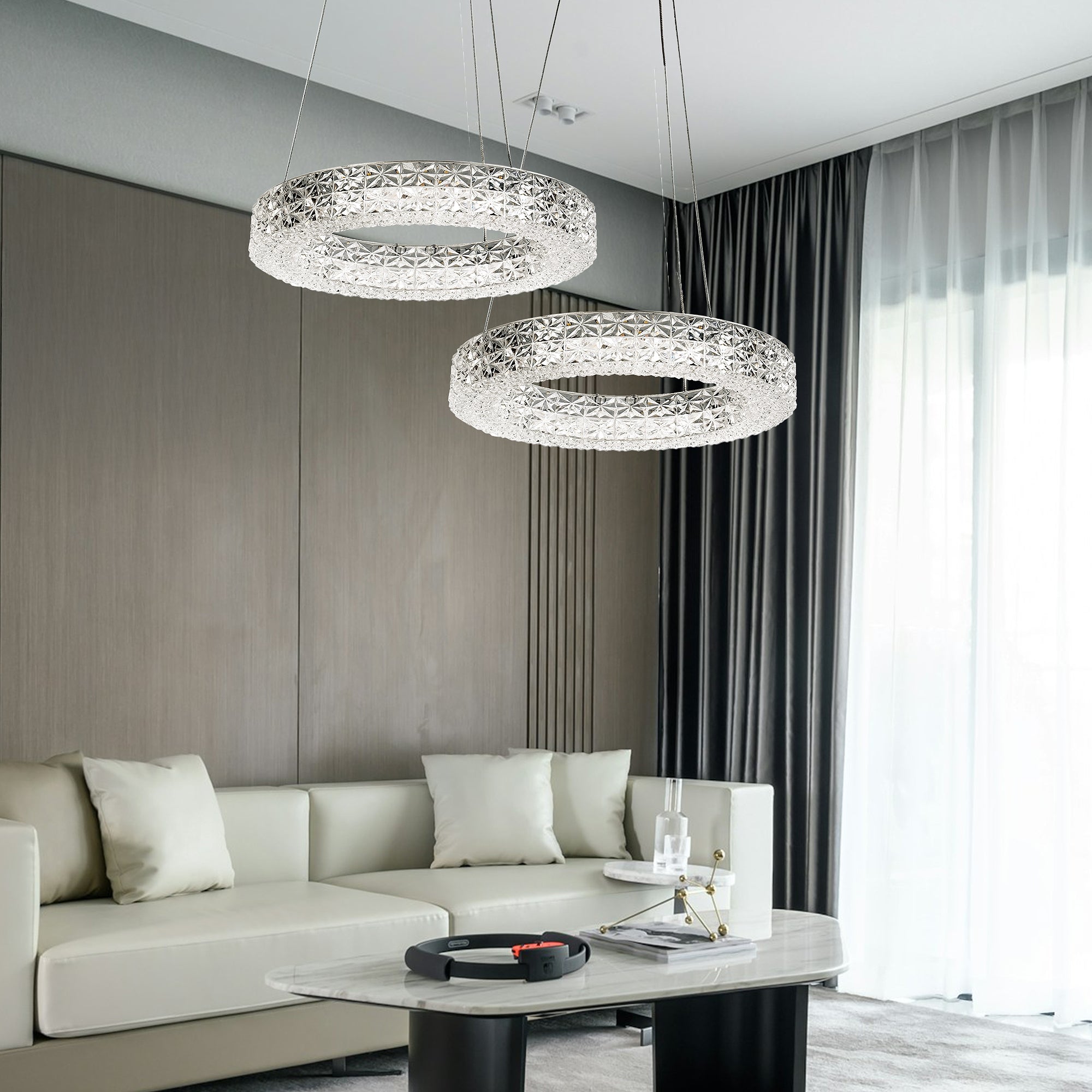 Lampa Wisząca Led Ms004-cp 40cm Chrom  5