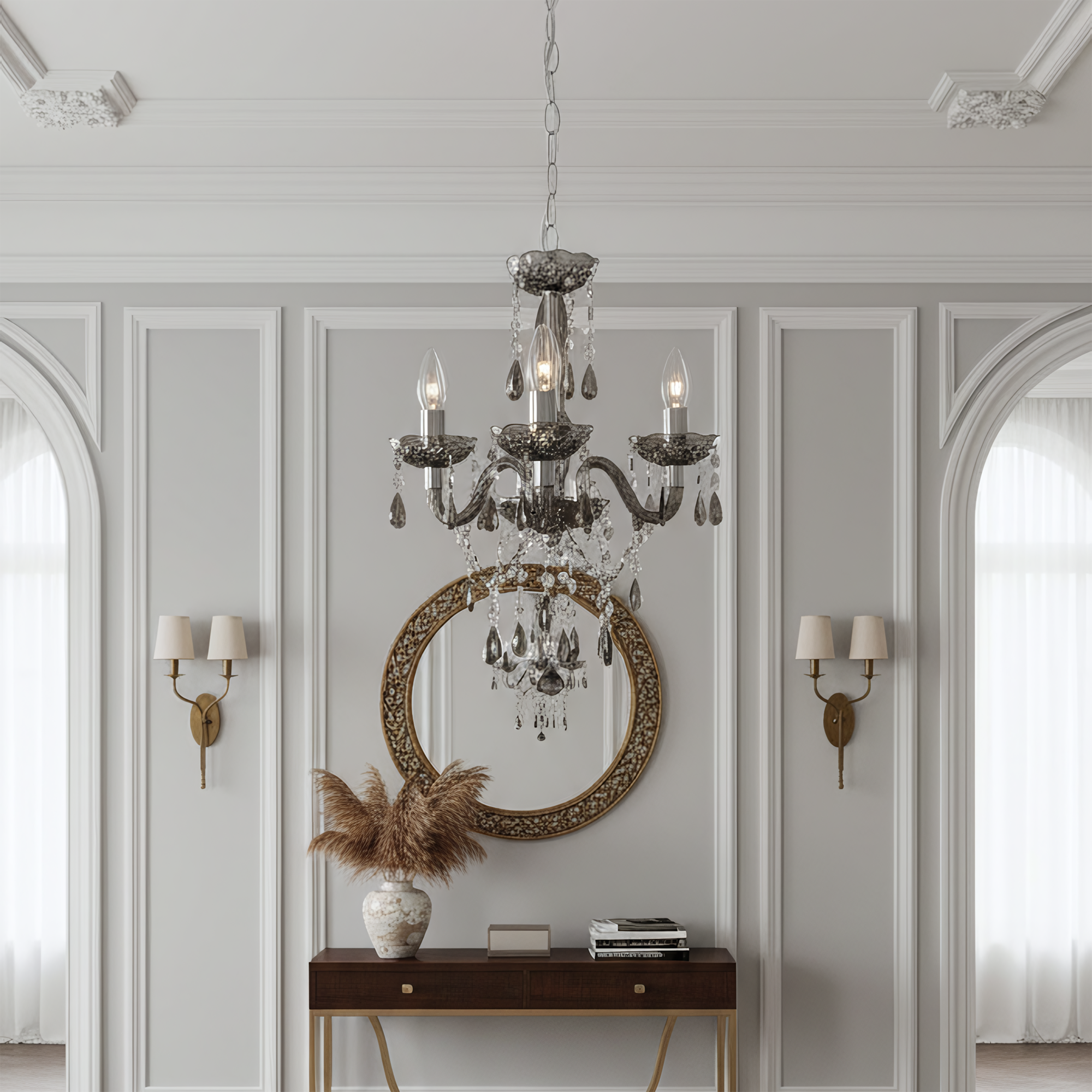 Lampa Sufitowa Wisząca Ebt007-3cp Grey  5