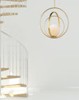 Lampa Sufitowa Wisząca Pierścieniowa APP1217-1CP Złota