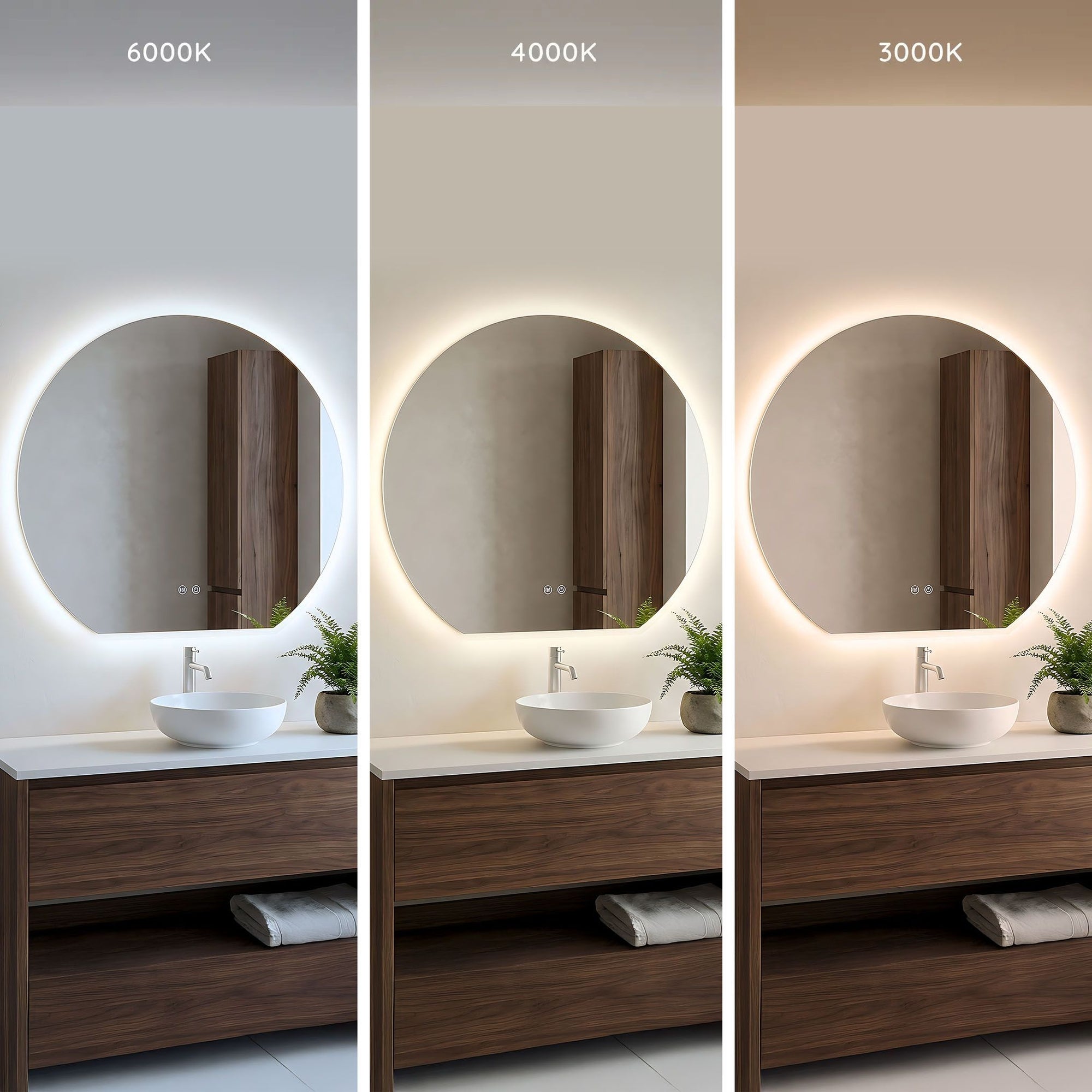 Lustro ścienne LED 80cm Fabio  4
