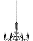 Lampa Sufitowa Wisząca Rustykalna APP648-8CP Czarna