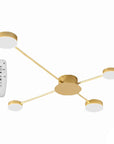 LAMPA SUFITOWA 4-RAMIENNA LED APP520-4C Złota