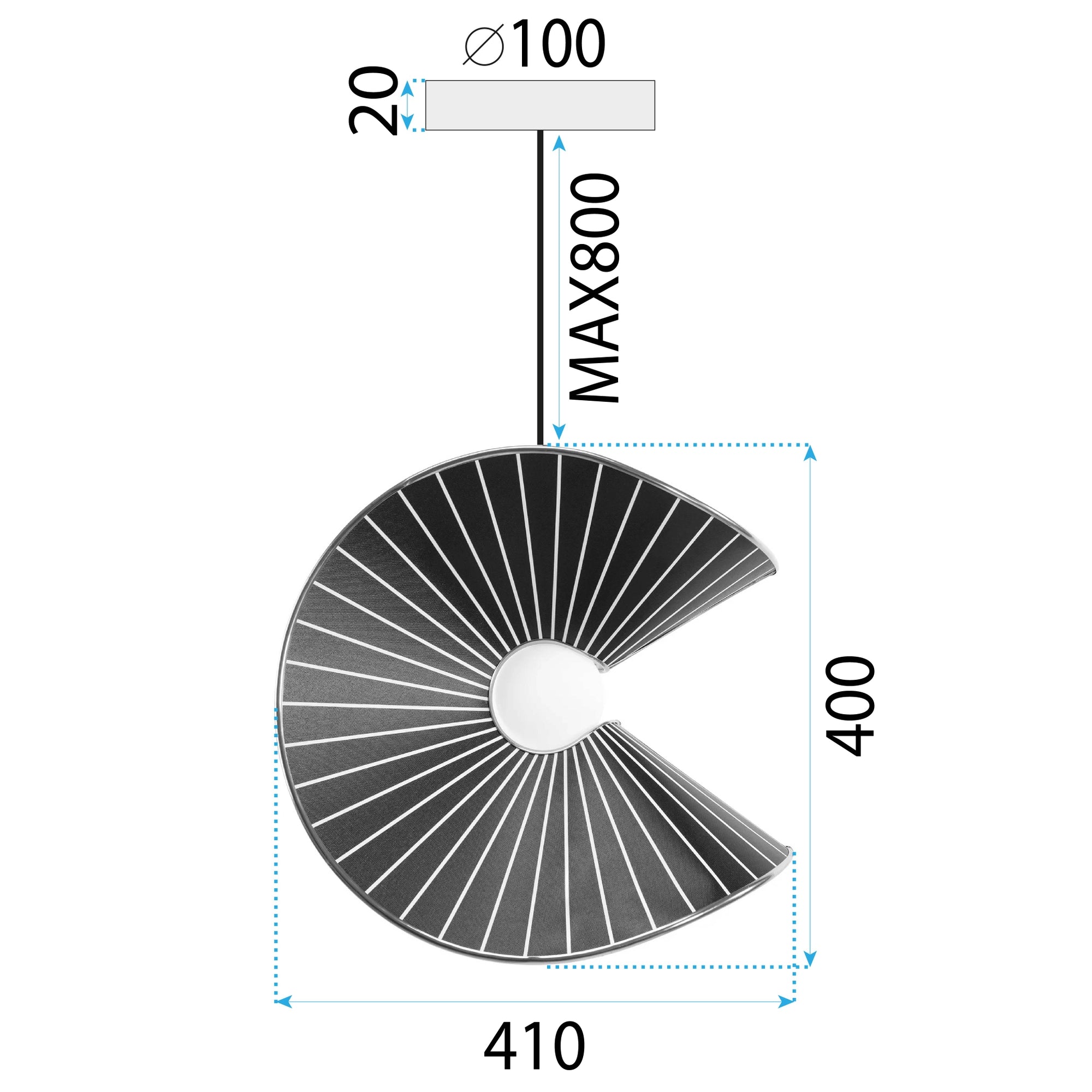 LAMPA SUFITOWA WISZĄCA APP1500-1CP  7
