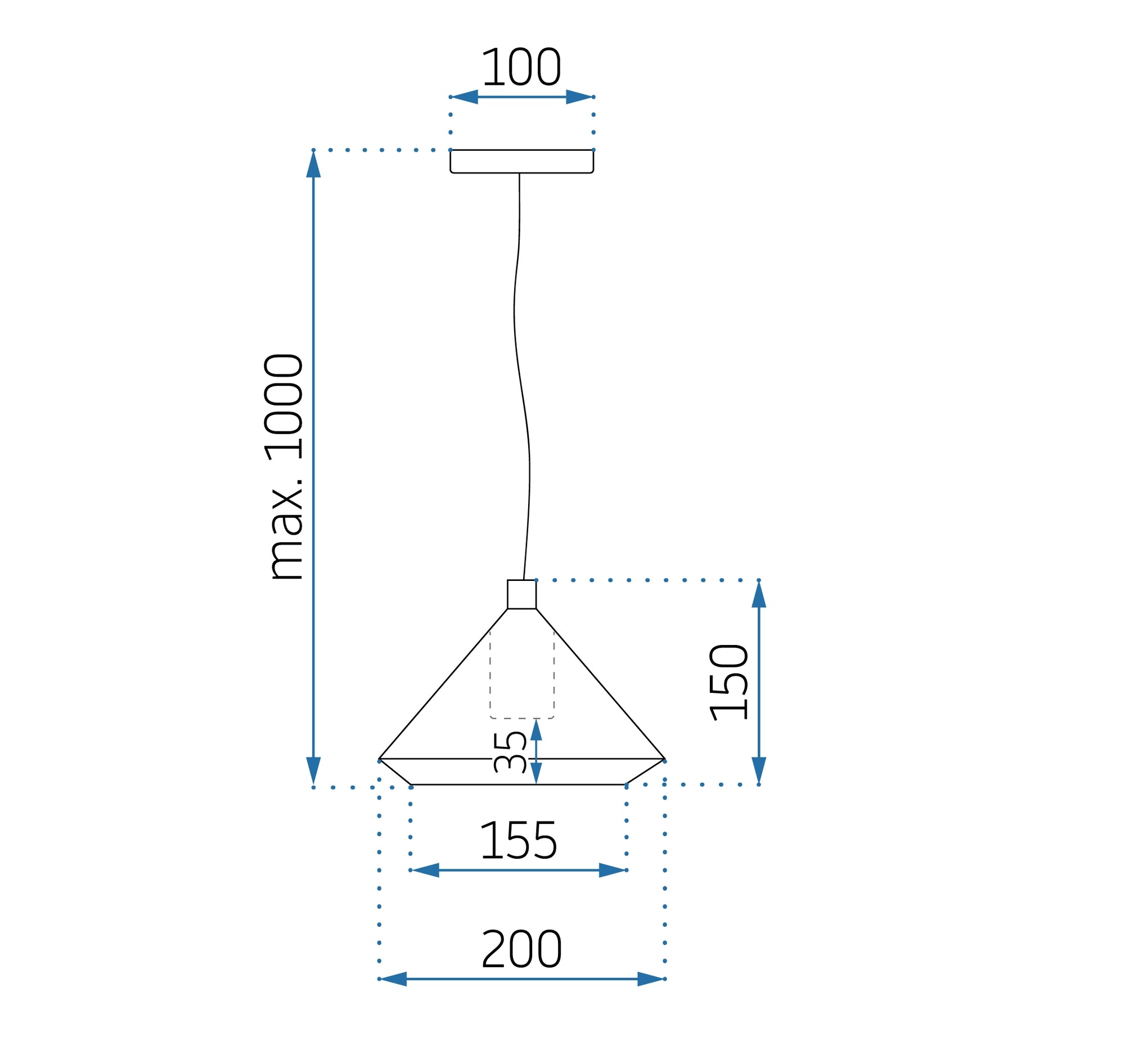 Lampa Wisząca APP1005-1CP  6