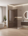 Kabina prysznicowa Walk-In Rea Flexi Brown / Gold 80  3