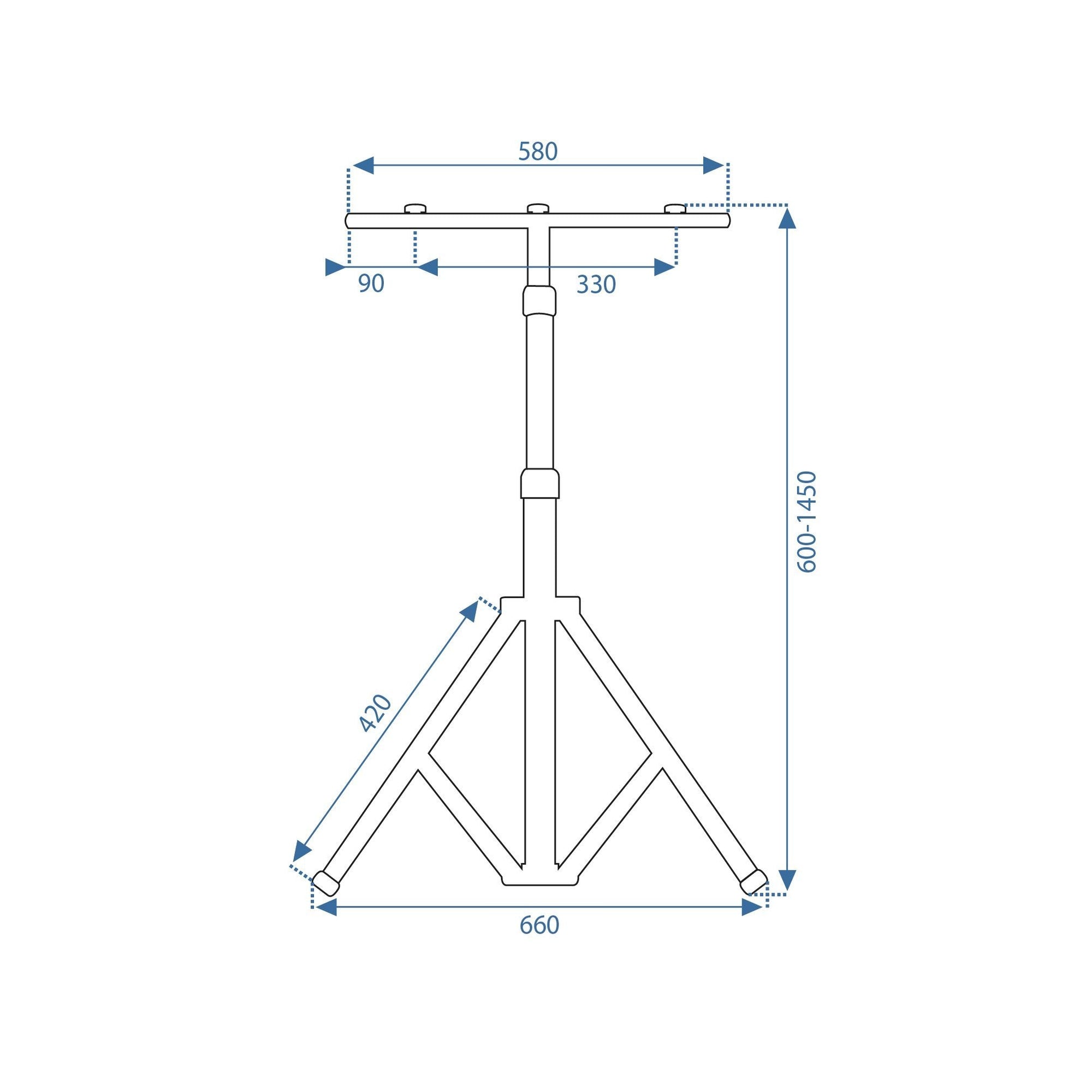 Halogen LED budowlany na statywie 2x30W RSL001-30N  10