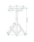 Halogen LED budowlany na statywie 2x30W RSL001-30N  10