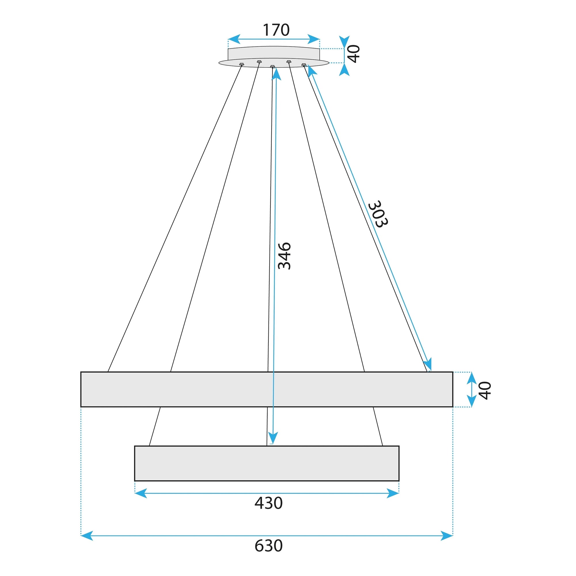 Lampa Wisząca Led G046-2cp Chrome  6
