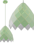 Lampa Sufitowa Wisząca Metalowa APP339-1CP Zielona  1