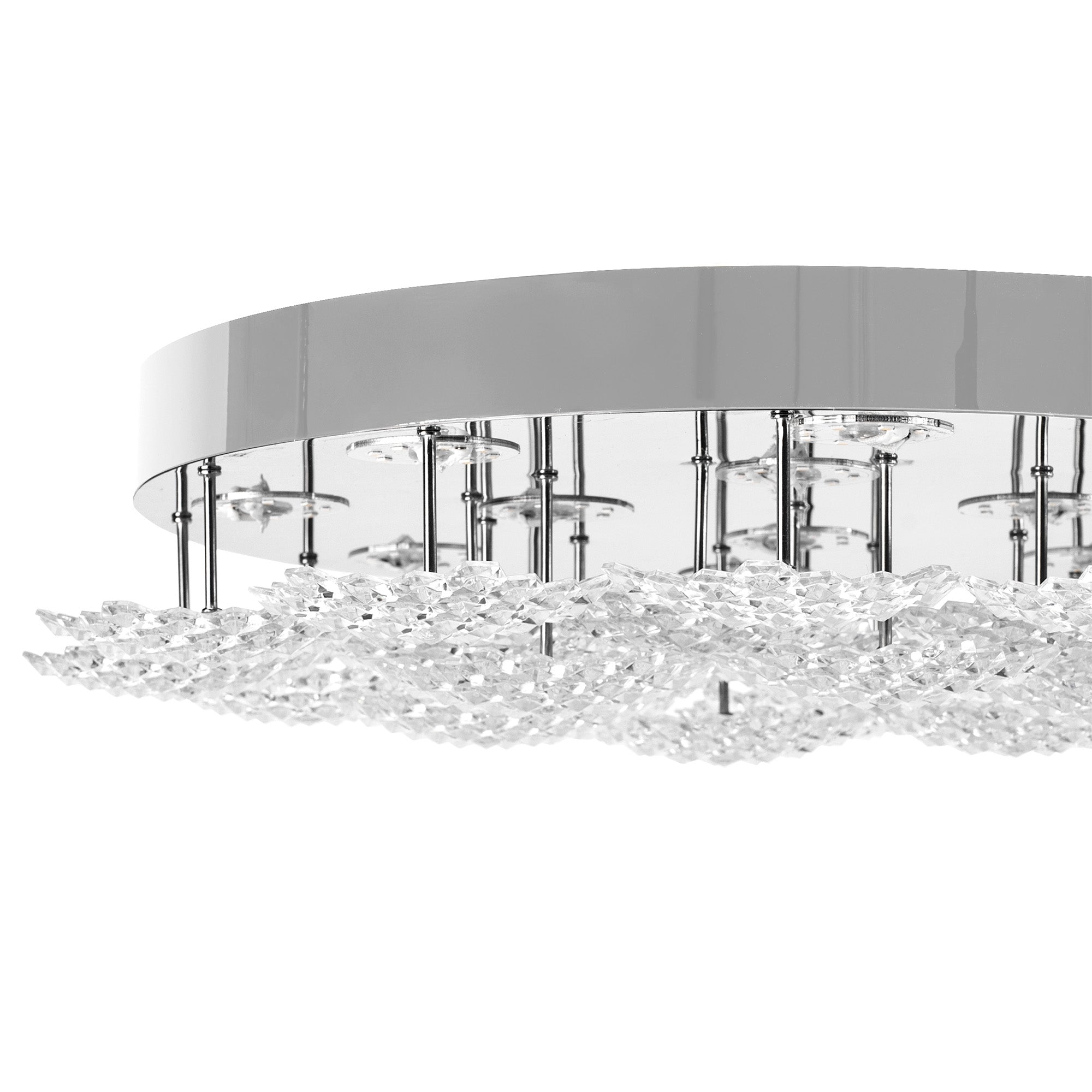 Plafon Led Kryształowy Ms014-c Chrome  3