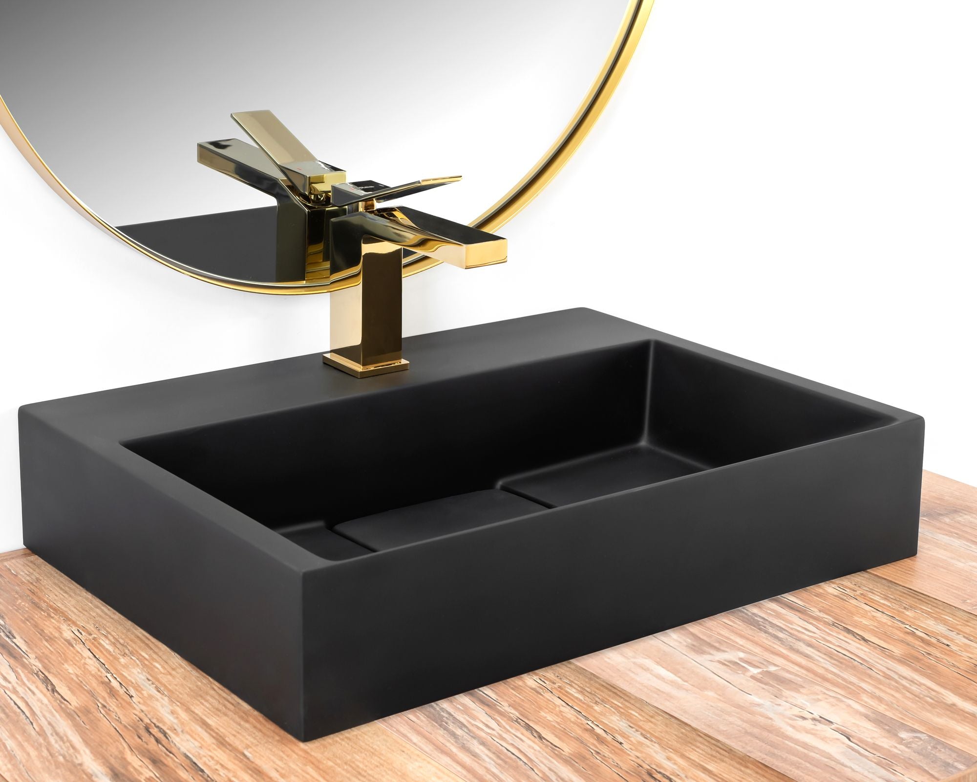 Umywalka Konglomeratowa GOYA BLACK MAT 50CM