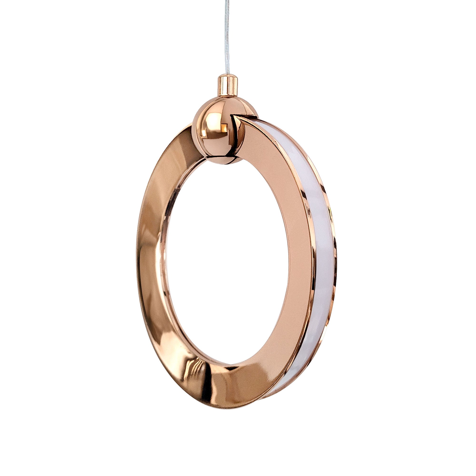 Lampa Sufitowa Wisząca Led Lhj101-1cp Złota  4