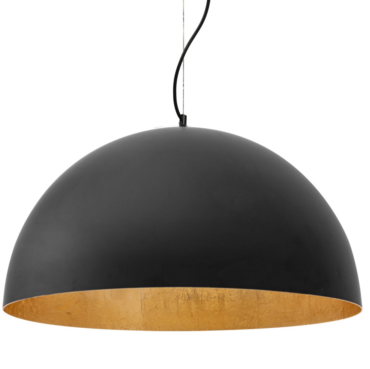 Lampa Sufitowa Wisząca Misa Metalowa 60cm APP380-1CP Czarna