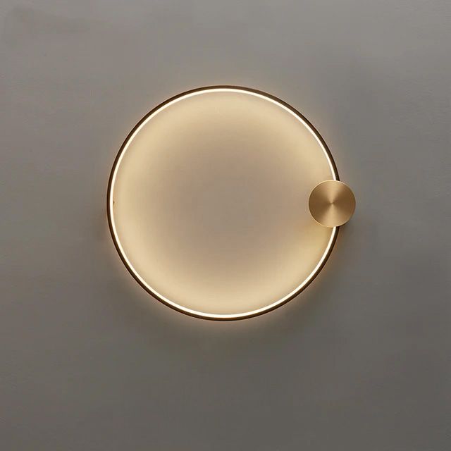 LAMPA ŚCIENNA KINKIET LED APP1388-CW OLD GOLD 40cm