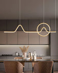 Lampa Wisząca Led Lhj022-cp 120 Cm Złota  2